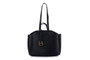 Lucky Bees Isla Mini v2 Bolso de Hombro Negro Cuero de Polivinilo Elegante Sofisticado para Mujer